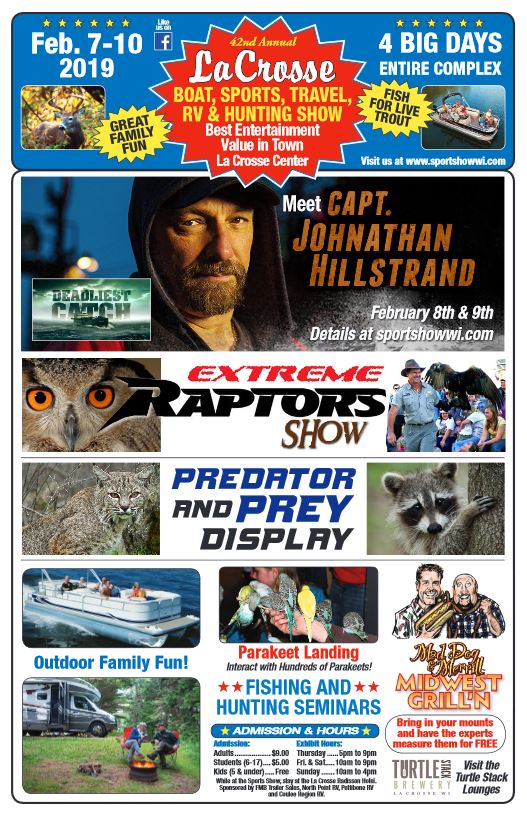 LA CROSSE BOAT, SPORTS, TRAVEL, RV & HUNTING SHOW Z93