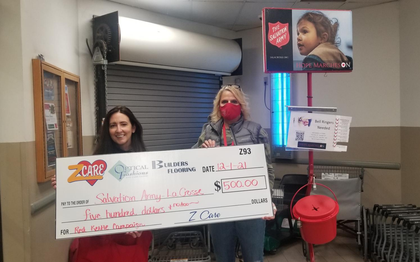 SALVATION ARMY RED KETTLE DONATION Z93