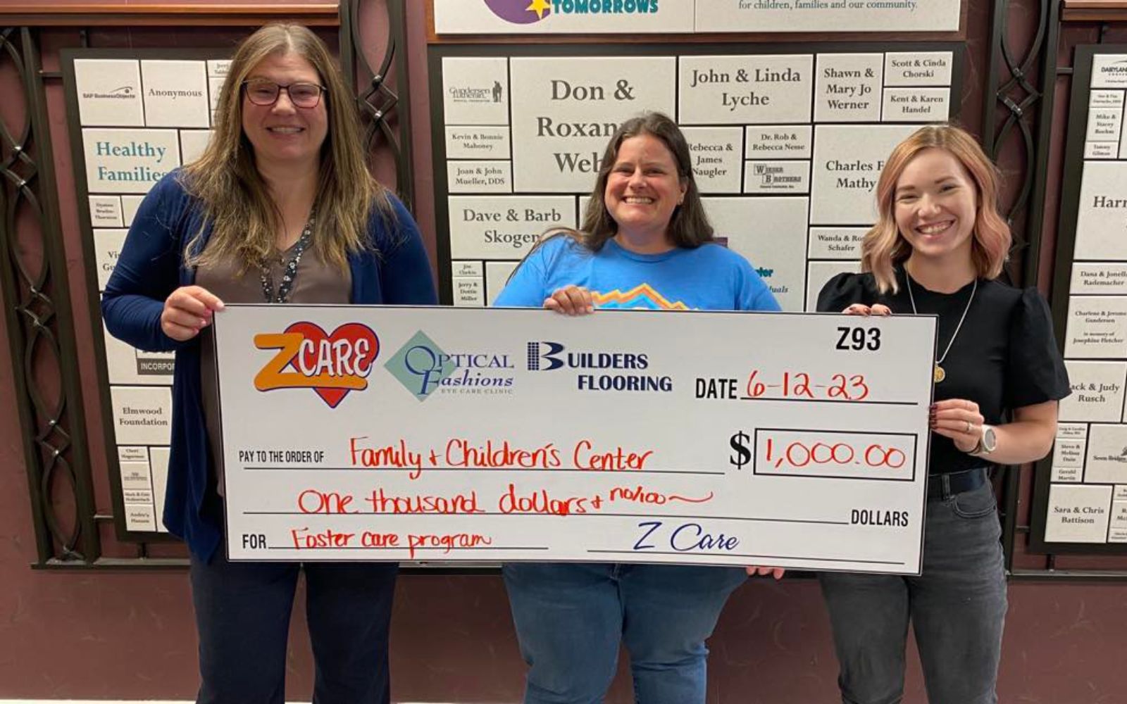 FAMILY & CHILDREN'S CENTER FOSTER CARE DONATION Z93