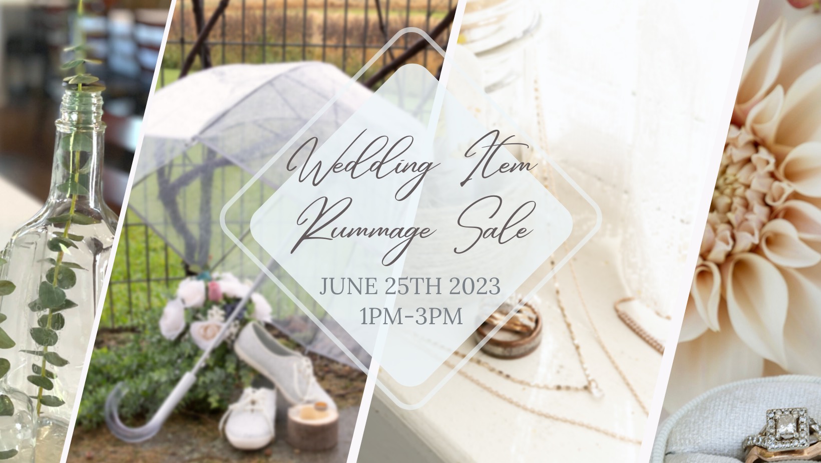 HORSTMANN HOMESTEAD FARM & EVENTS WEDDING ITEM RUMMAGE SALE Z93