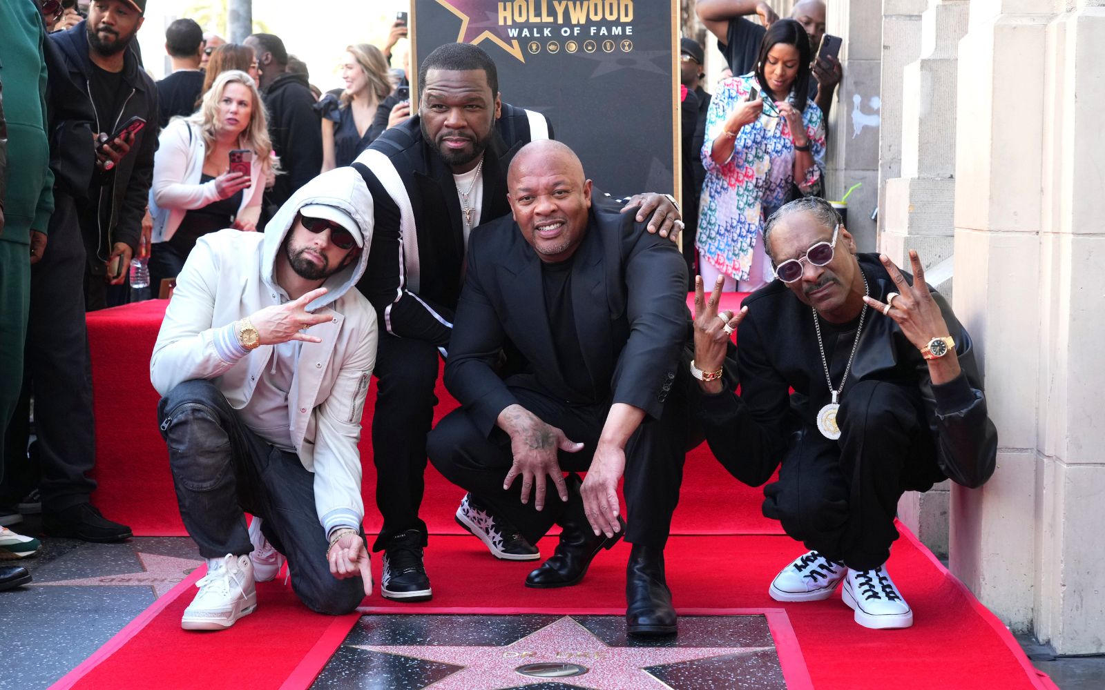 DR. DRE HONORED WITH A STAR ON THE HOLLYWOOD WALK OF FAME - WATCH HERE